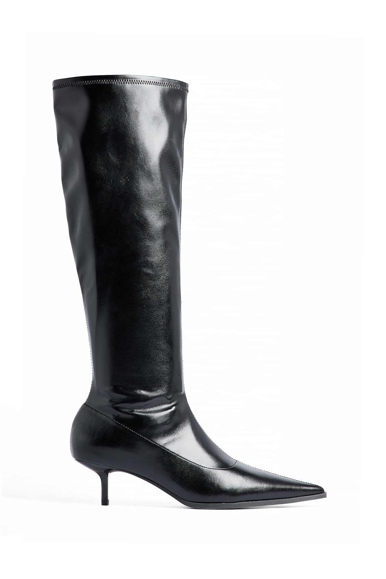 NA-KD Sharp Fitted Boots - Boots - Black - EU 38 - NA-KD / NAKD