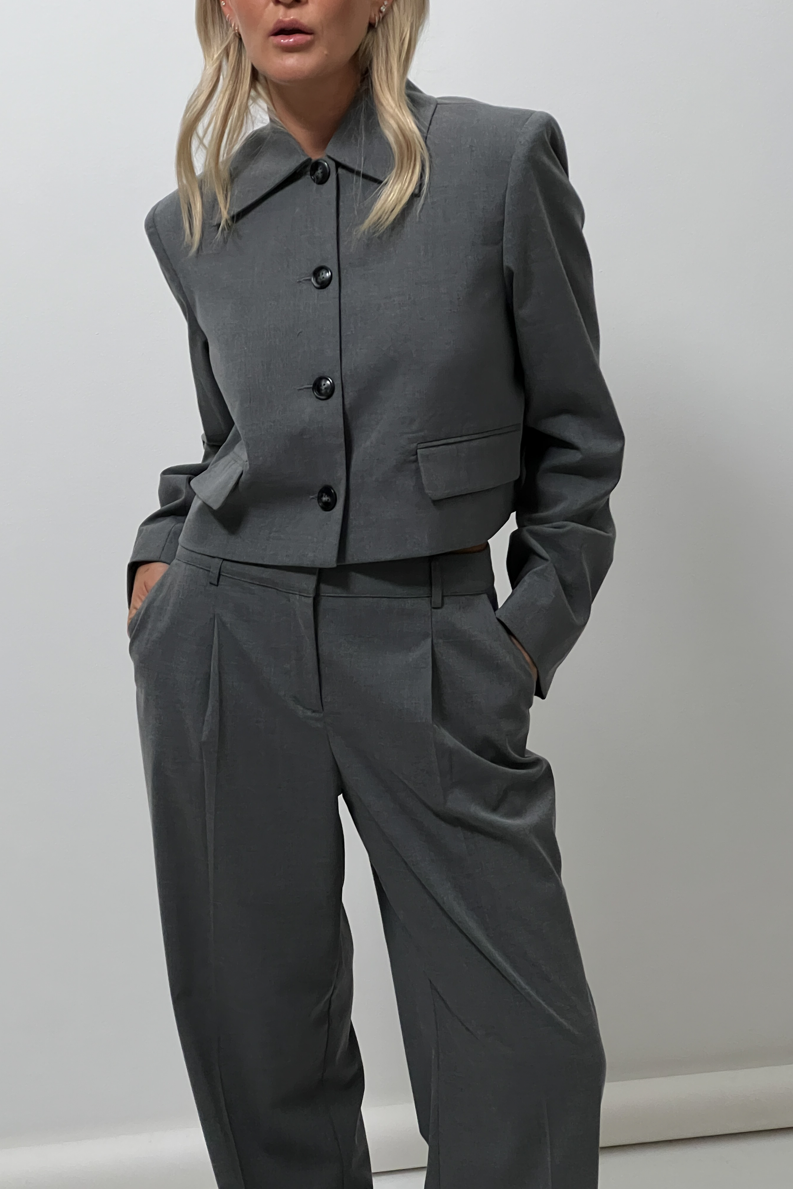 Short Blazer Grey | NA-KD