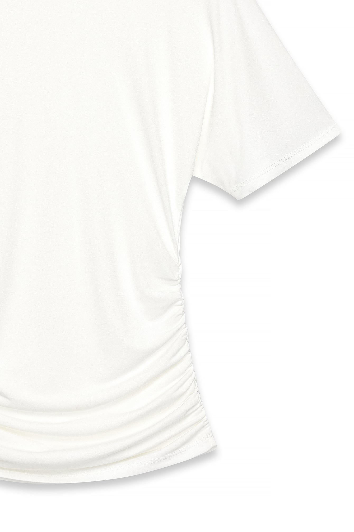 Boat Neck T-Shirt Offwhite | NA-KD