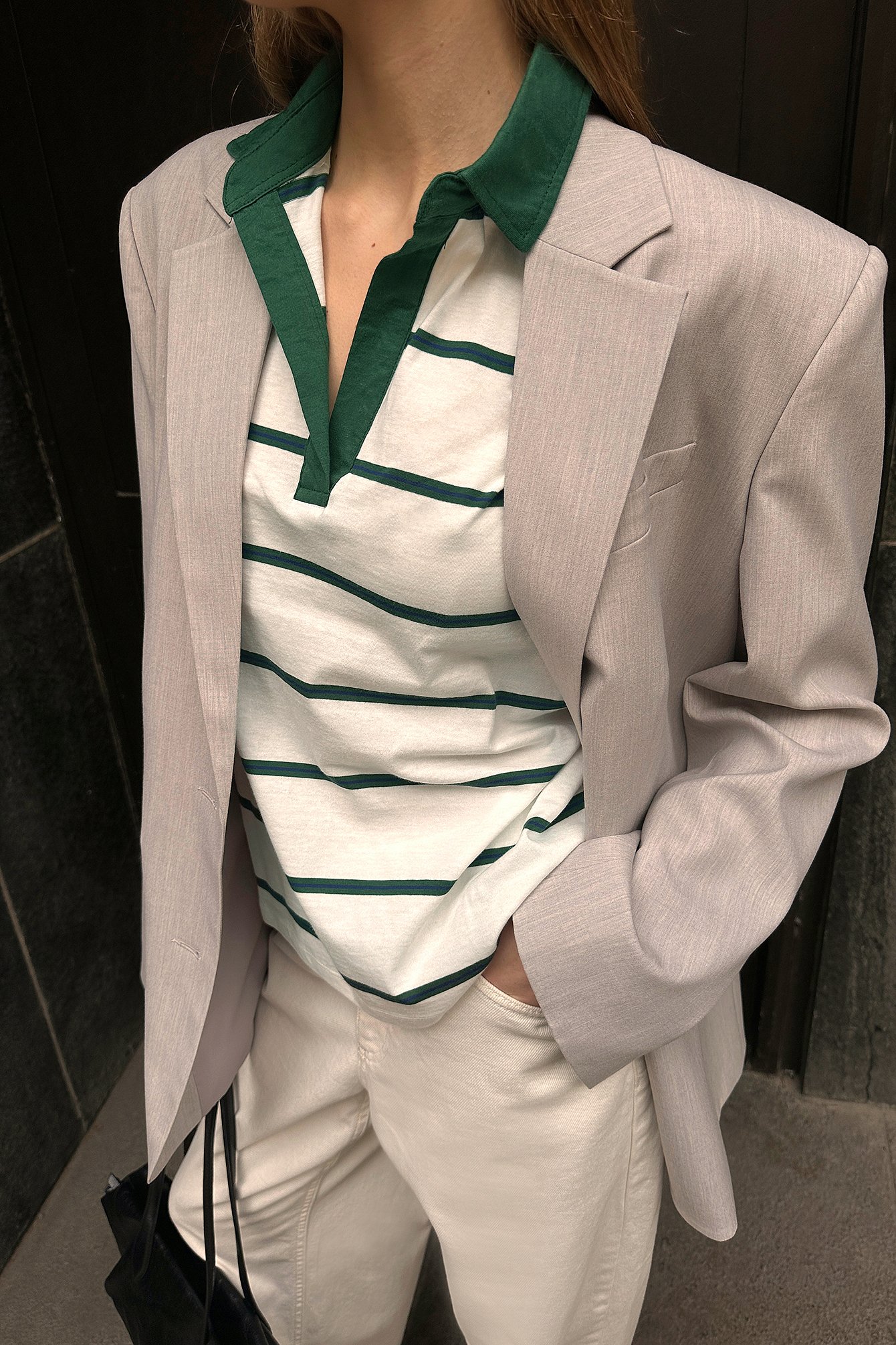 NA-KD Kortärmad pikétröja - Toppar - Stripe - XS (EU 32) - NA-KD / NAKD