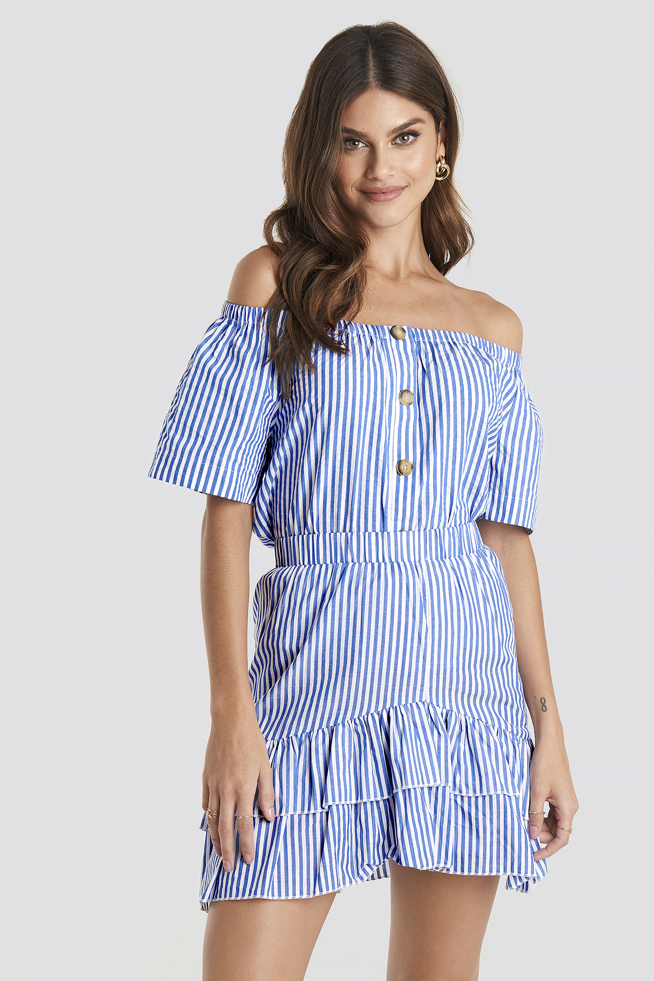 Erub Skirt White/Blue