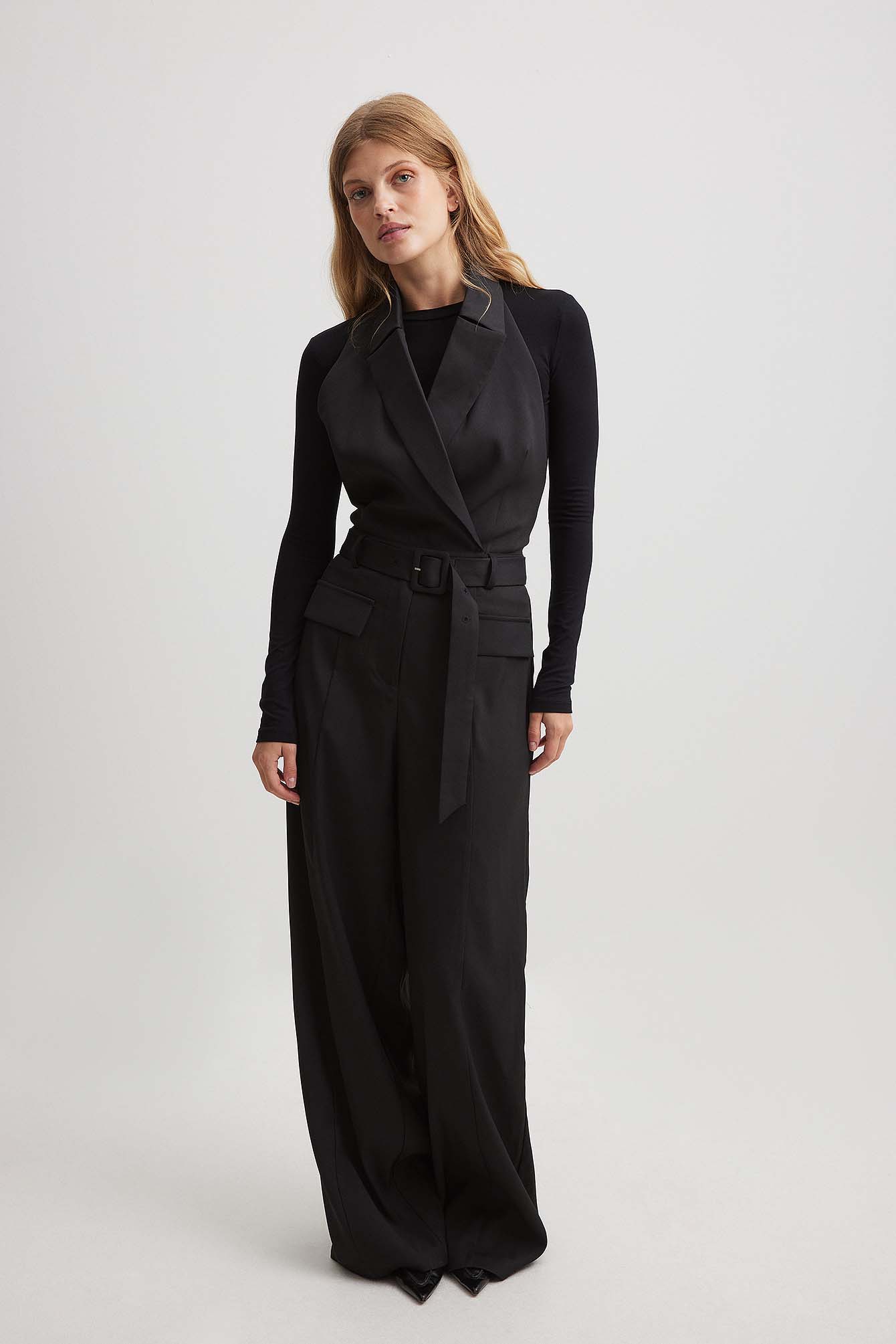 Sleeveless Black Jumpsuit