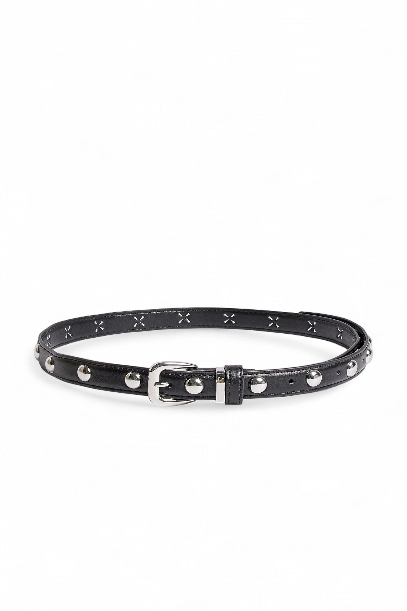 Suede Studded Belt Brown | NA-KD