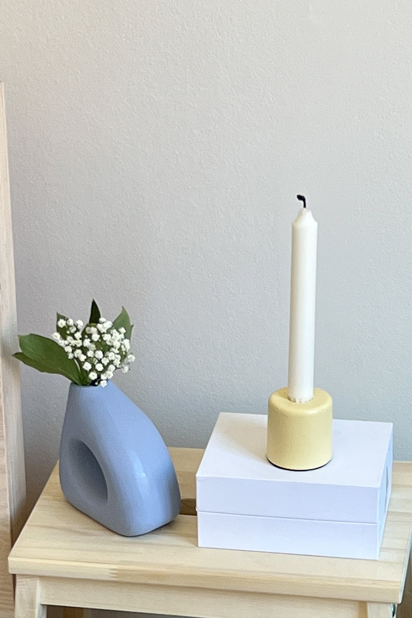 Yellow Small Candle Holder