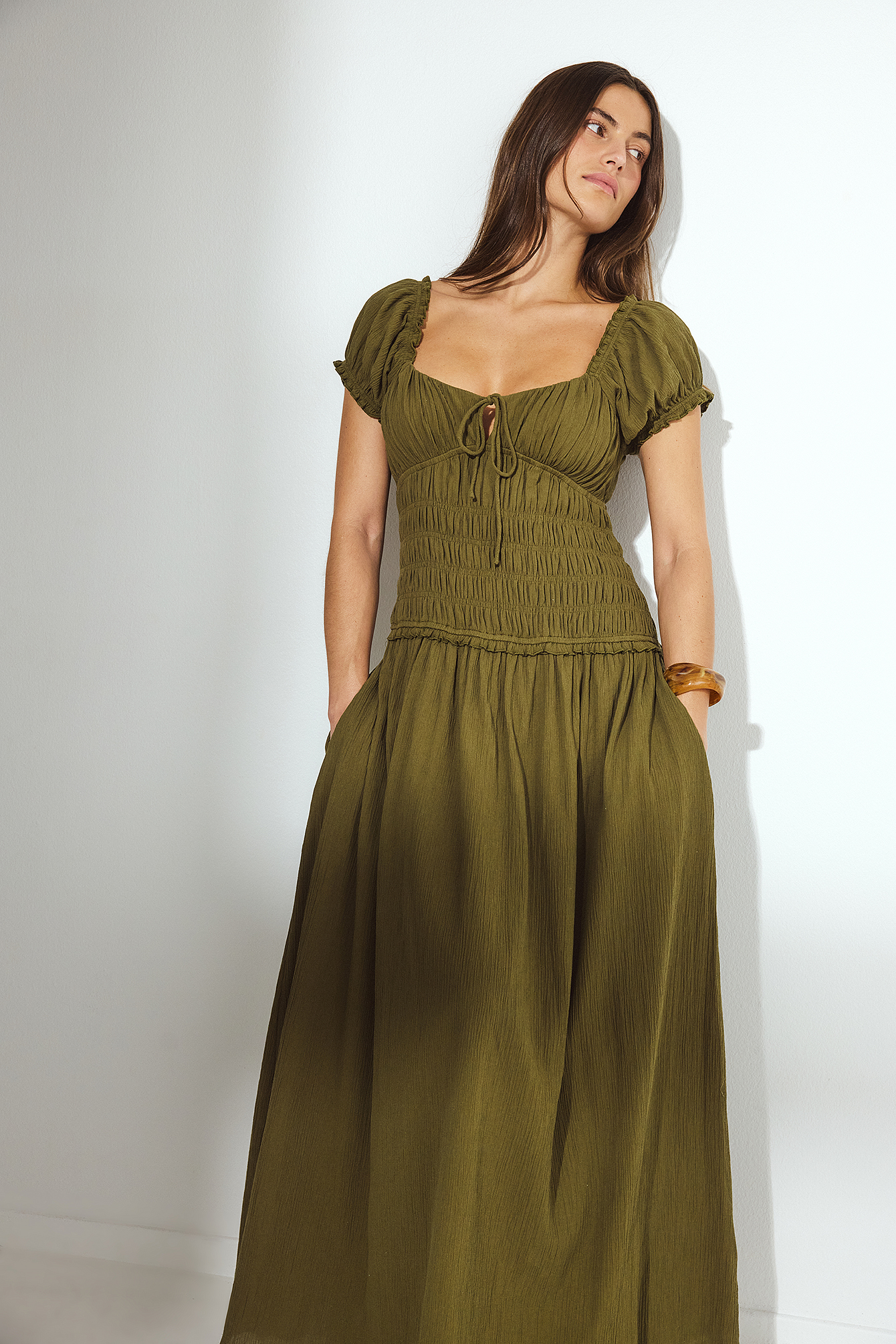 Womens Green Maxi Dresses | NA-KD