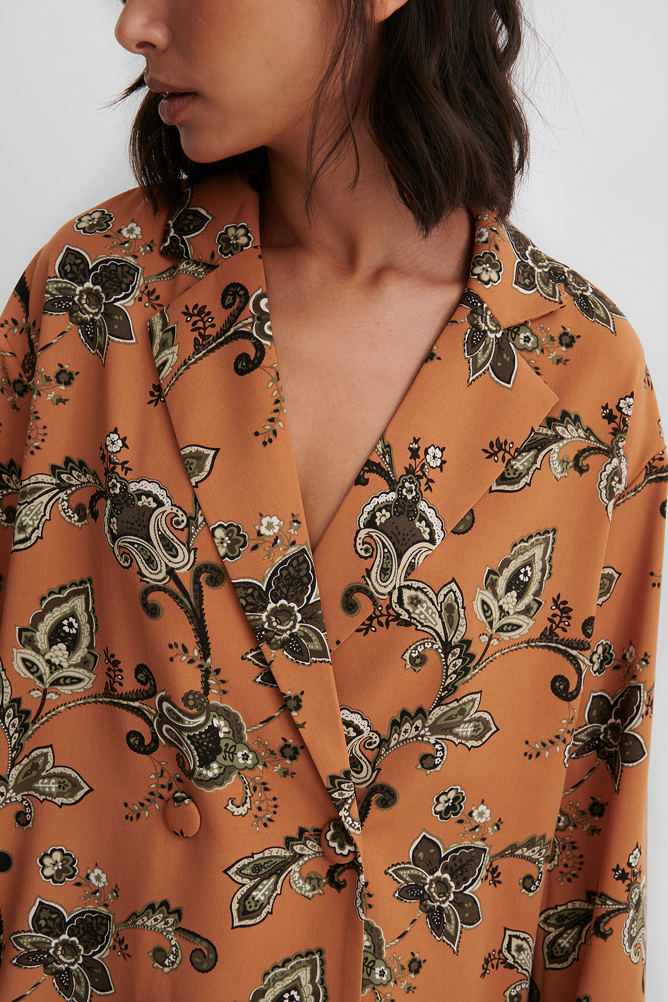 MATIAMU BY SOFIA X NA-KD DOUBLE BUTTON BLAZER BLOUSE - MULTICOLOR