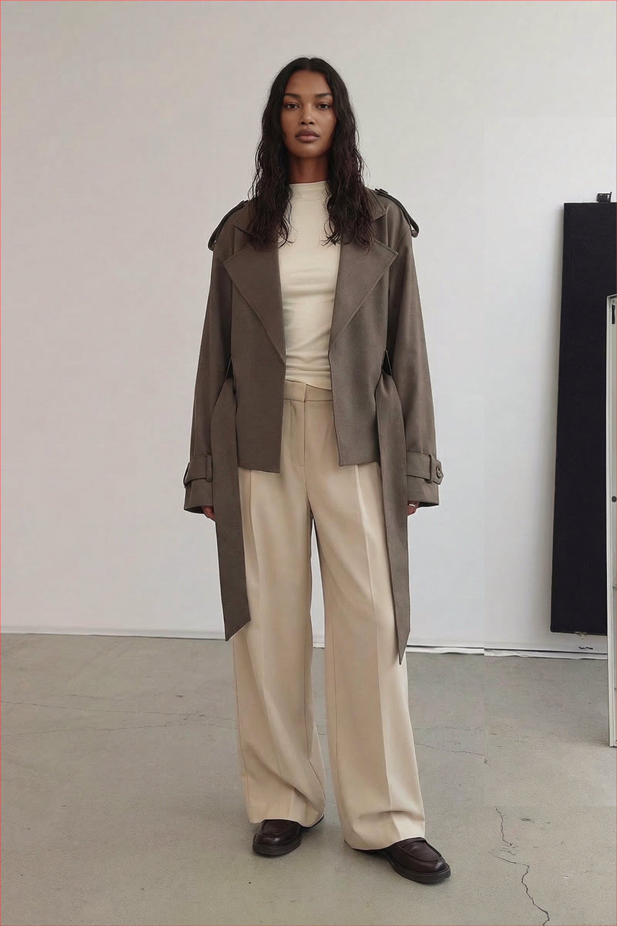 NA-KD Zachte trenchcoat met riem - Trenchcoats - Bruin - EU 32 - NA-KD / NAKD