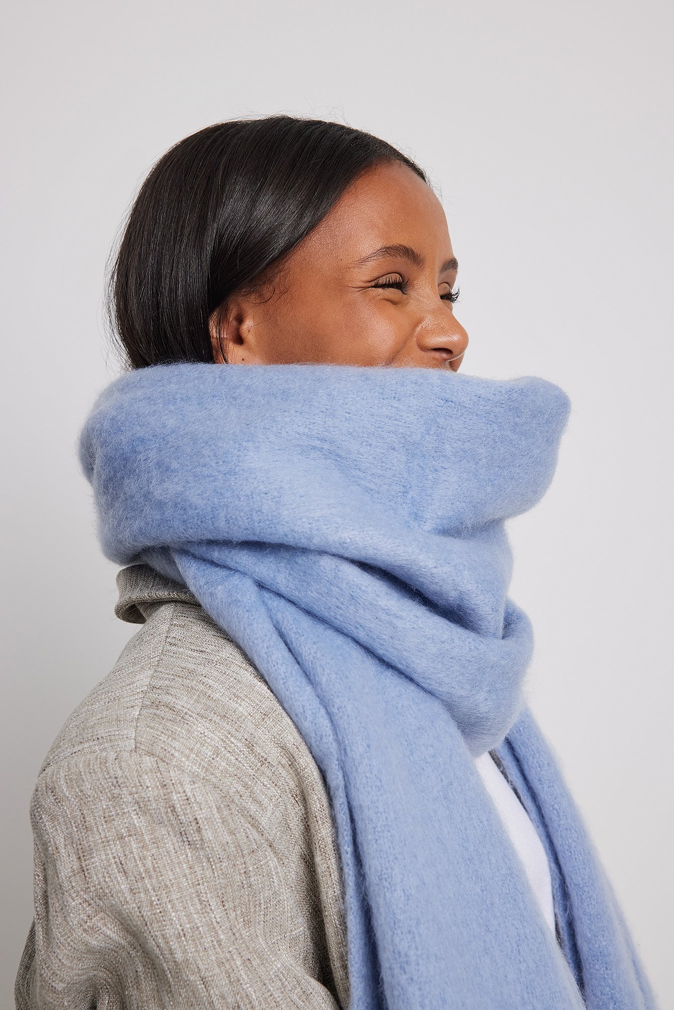 WOMEN FASHION Accessories Scarf Blue Single discount 63% Cecilia Classics scarf 