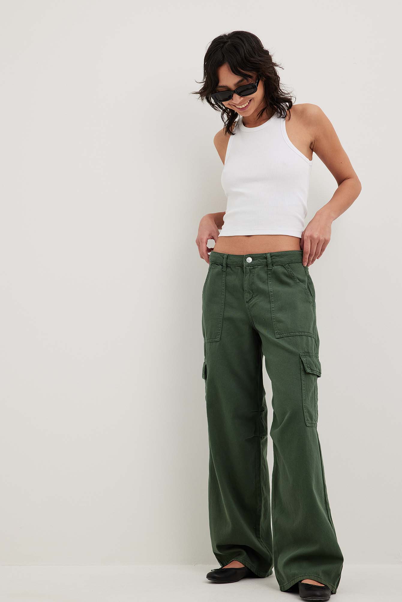 Soft Cargo Pants Green