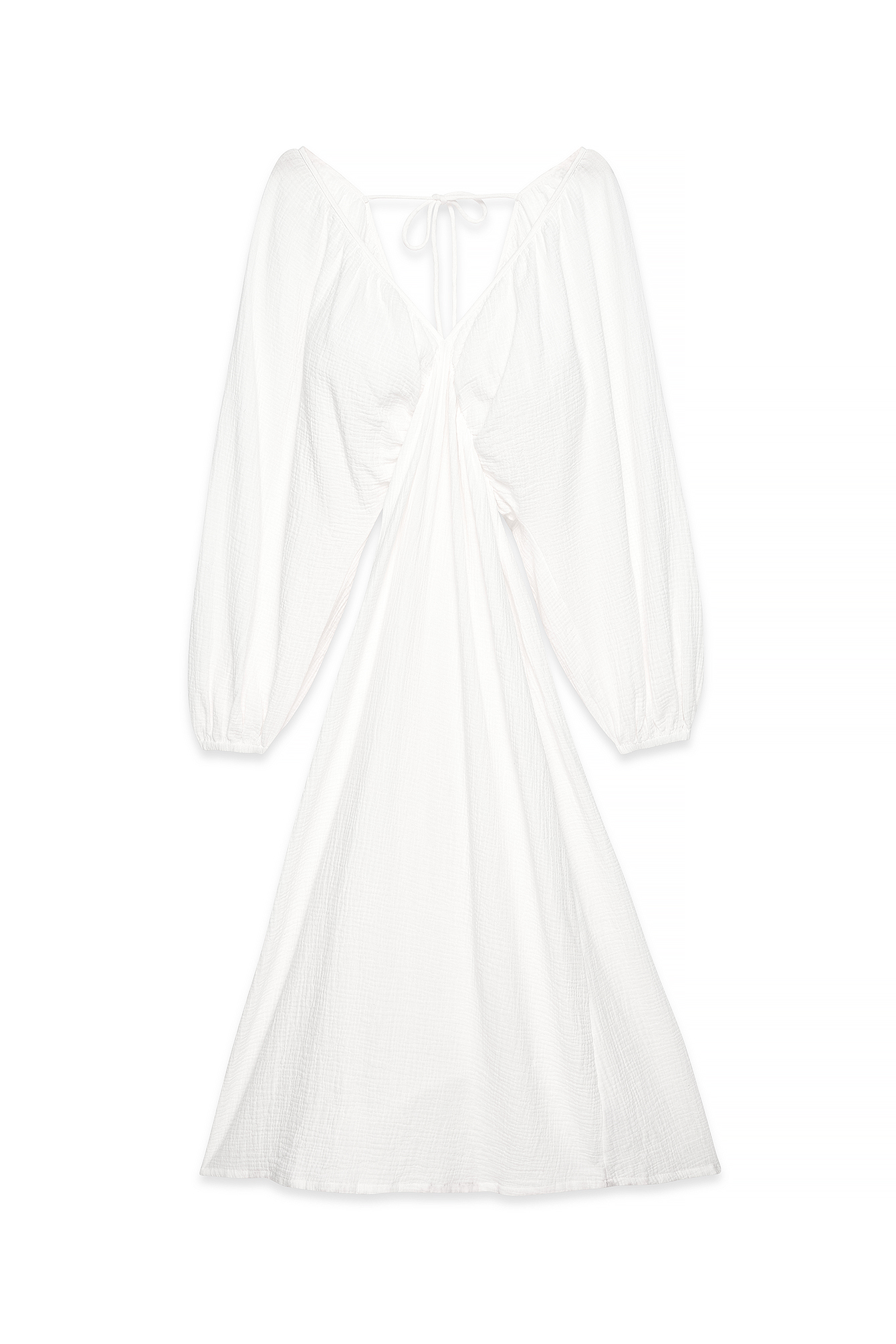 Cotton Lace Insert Midi Dress White | NA-KD