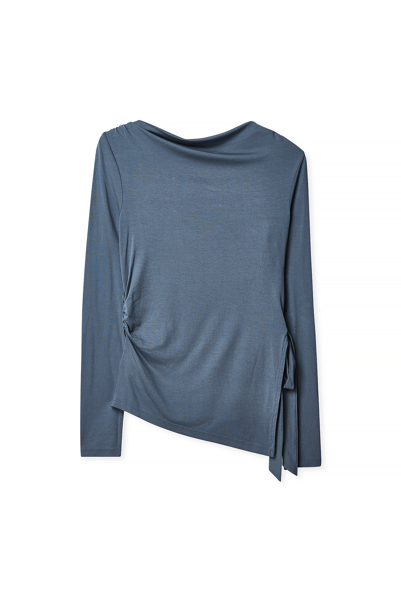 Soft Line Front Twist Long Sleeve Top Red | NA-KD