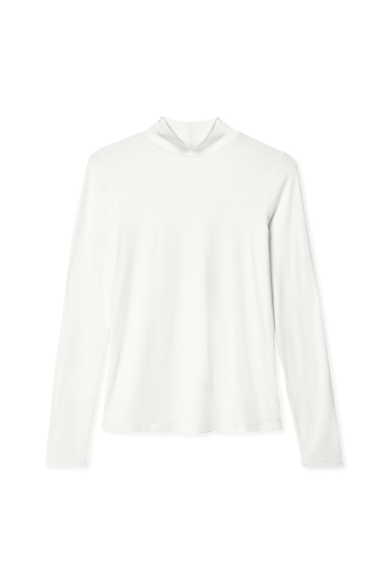 Short Sleeve Rib Collar Top Offwhite | NA-KD