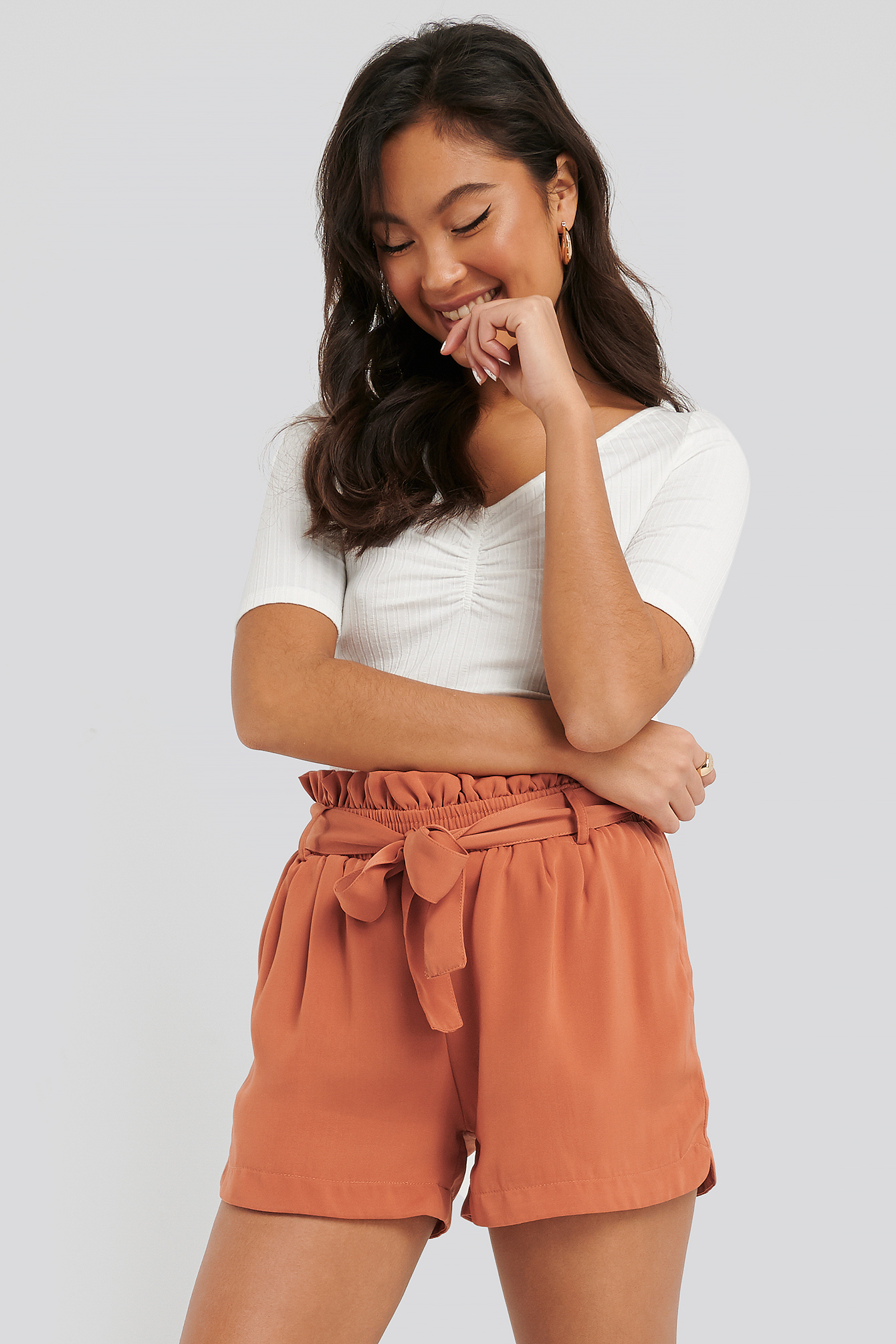 Dora Shorts Orange | na-kd.com