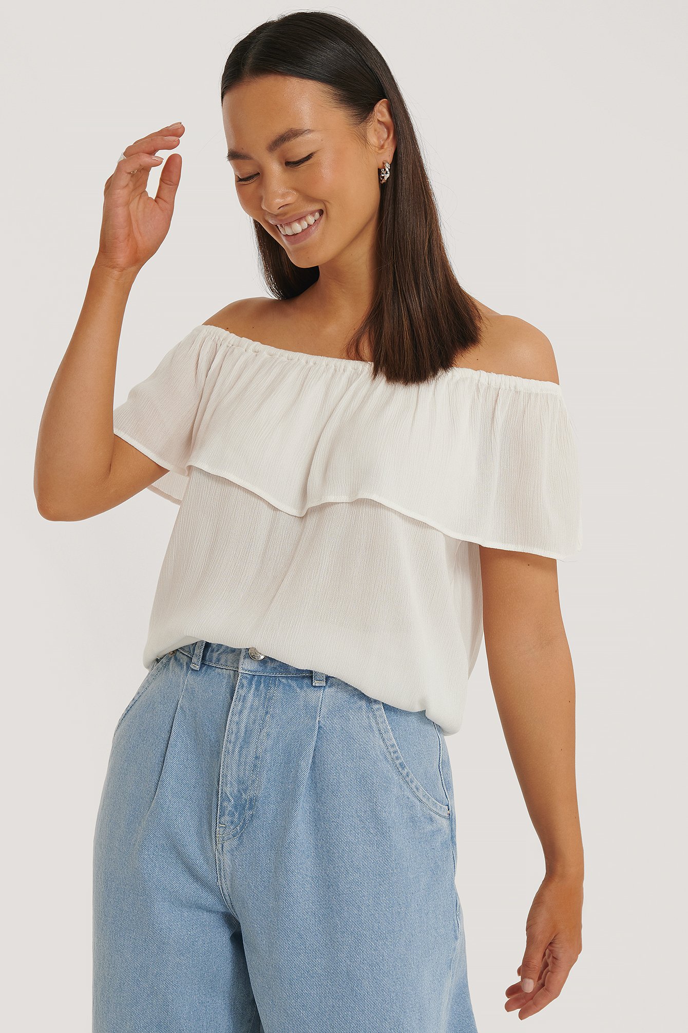 Offwhite Off Shoulder-Topp