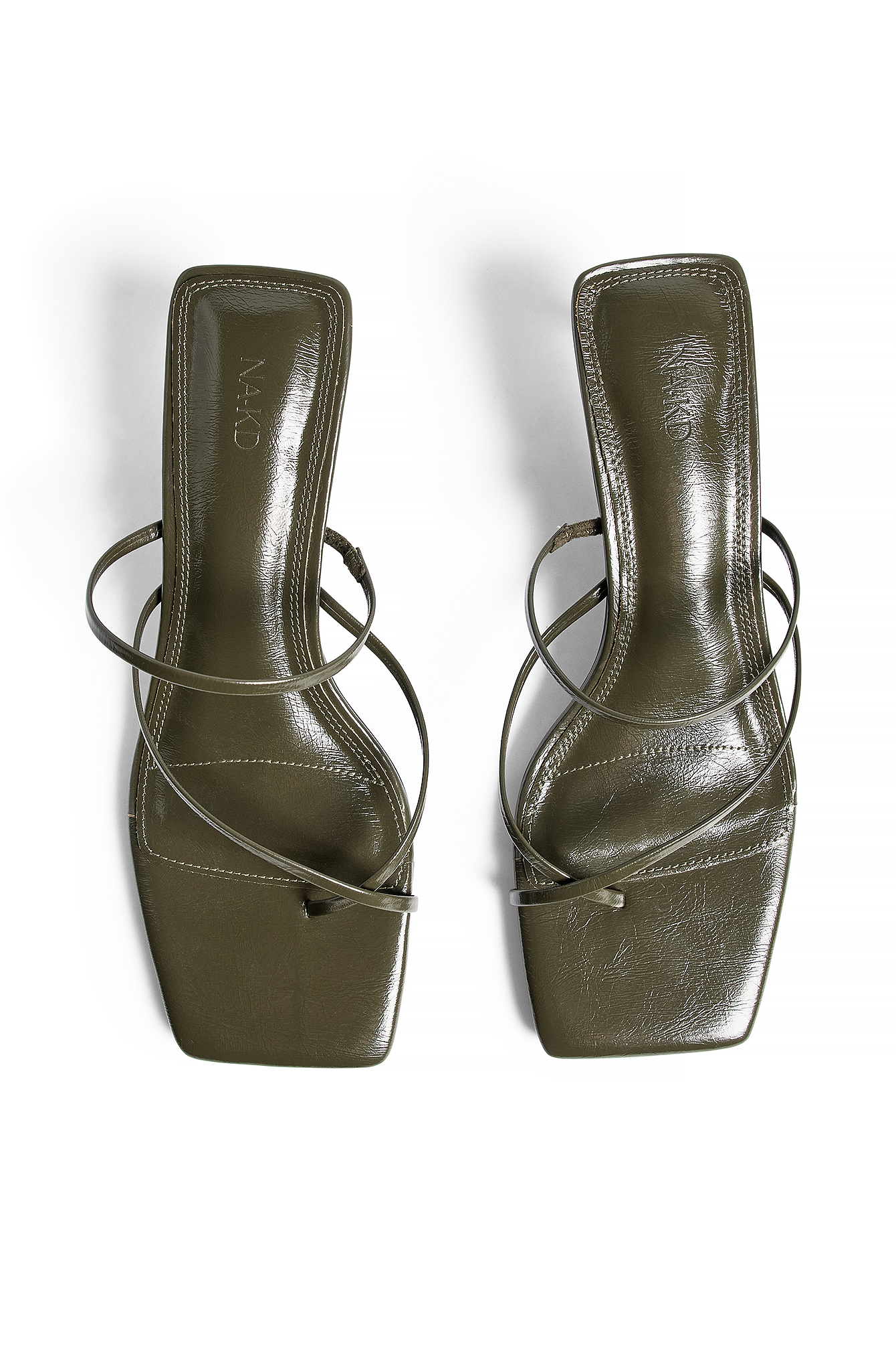 NA-KD Squared Toe Heels - Heels - Green - EU 39 - NA-KD / NAKD