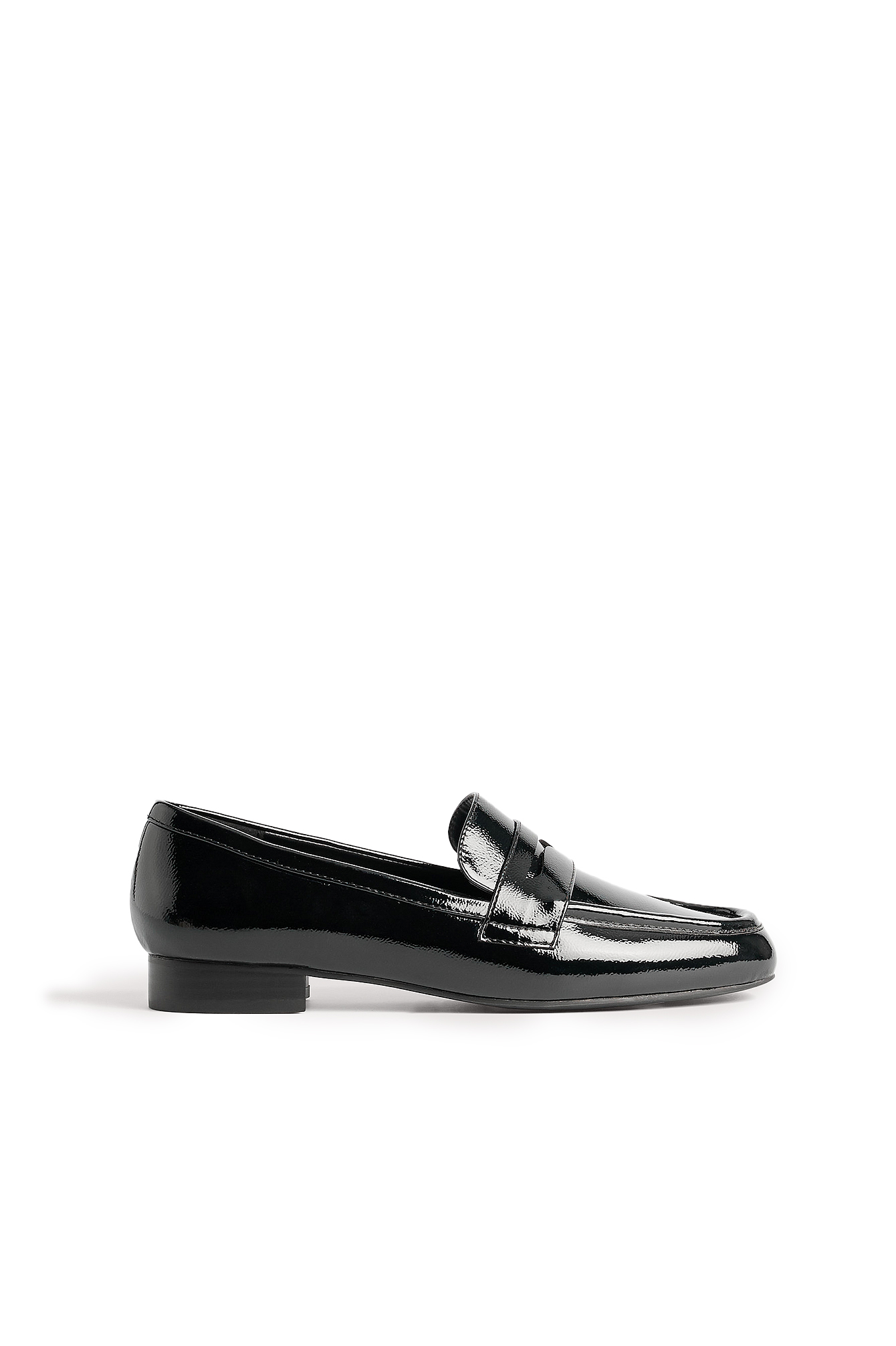 Square toe loafers