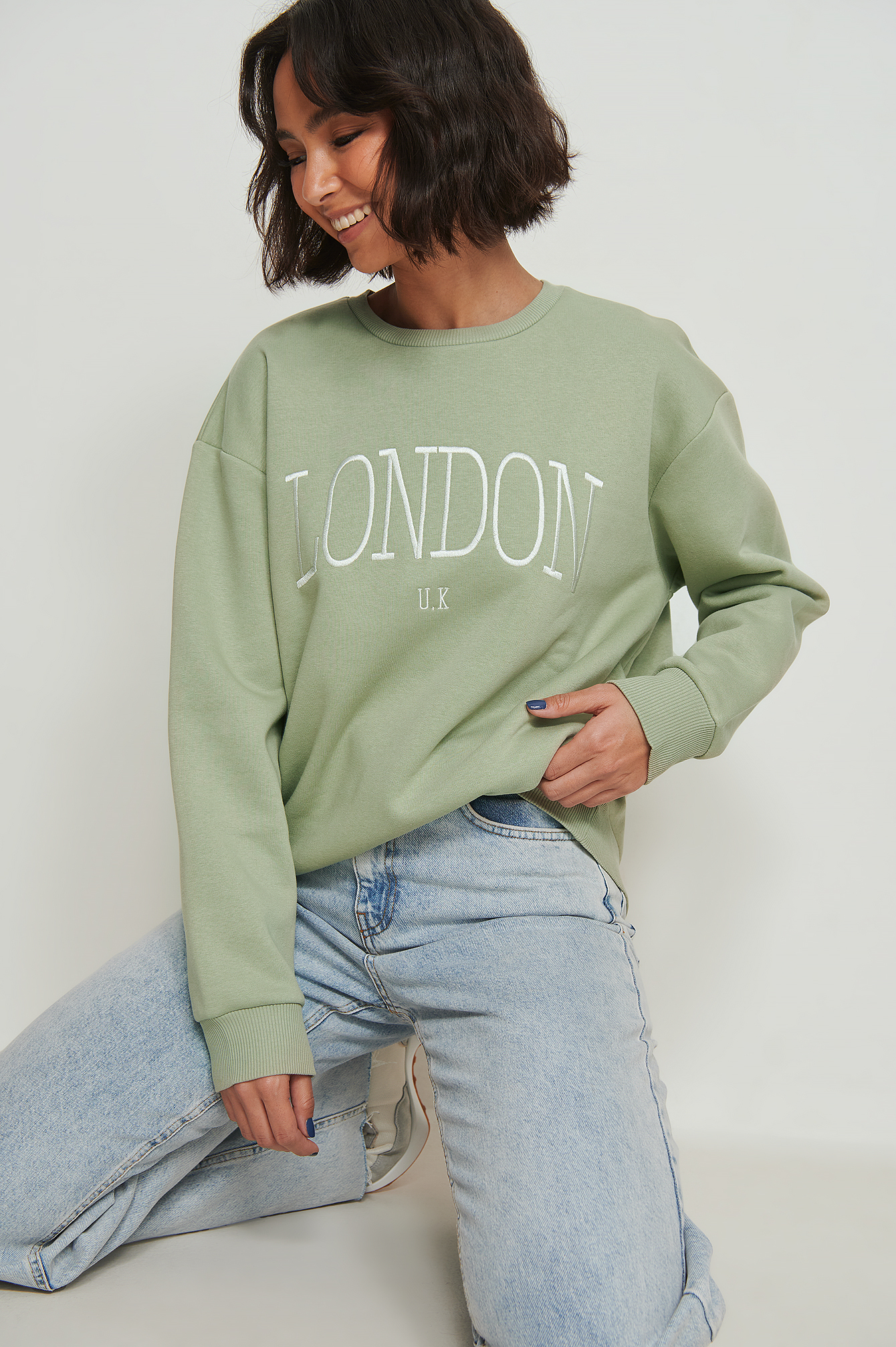 Green City Print Sweatshirt