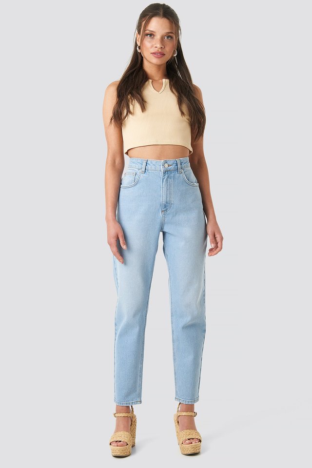 Mom Jeans Blue | na-kd.com