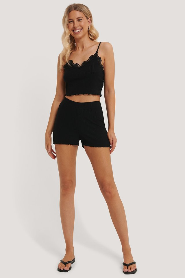 Babylock Lounge Shorts Outfit.