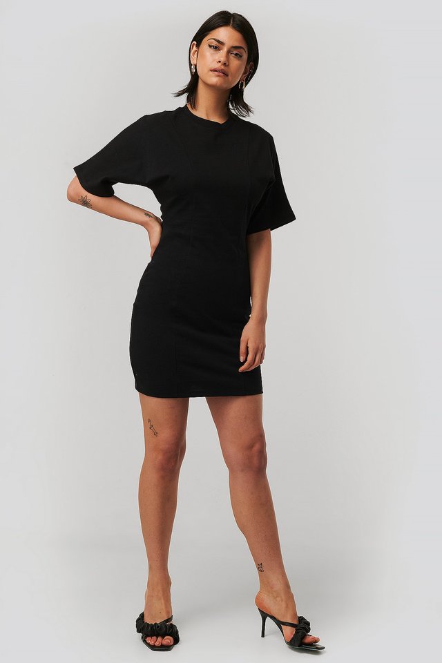 Fitted T-shirt Dress Outfit.