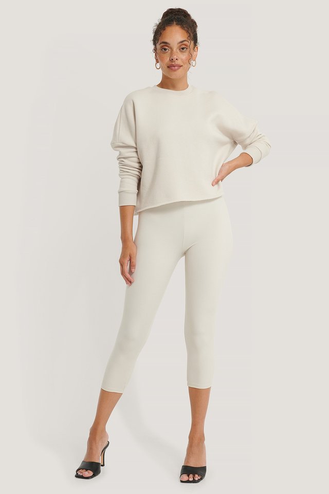 Organic Basic Cropped Sweater Outfit.