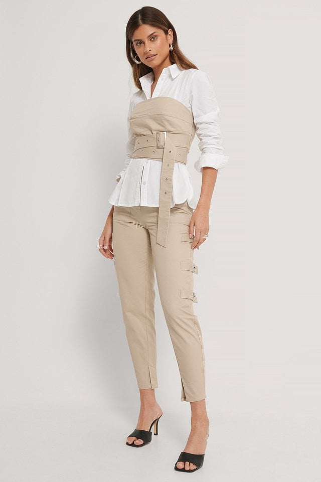 Side Detailed Cargo Pants Outfit.