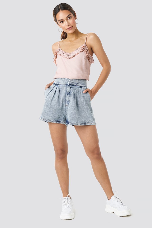 Western Denim Shorts Outfit.