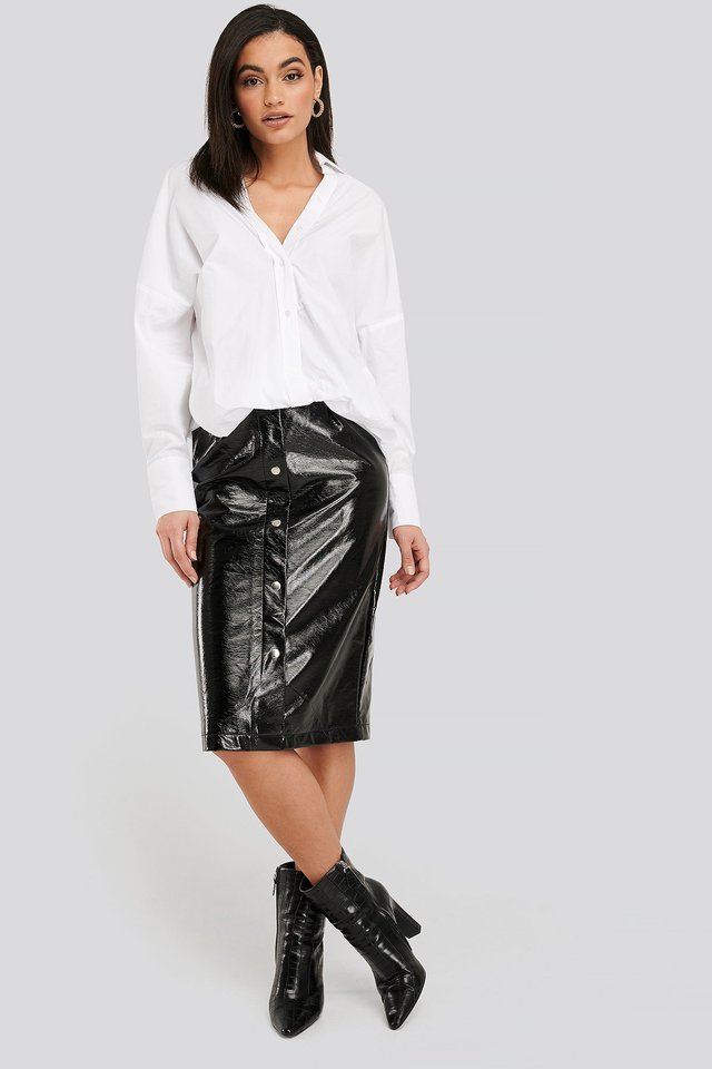 Front Knot Shirt White | na-kd.com