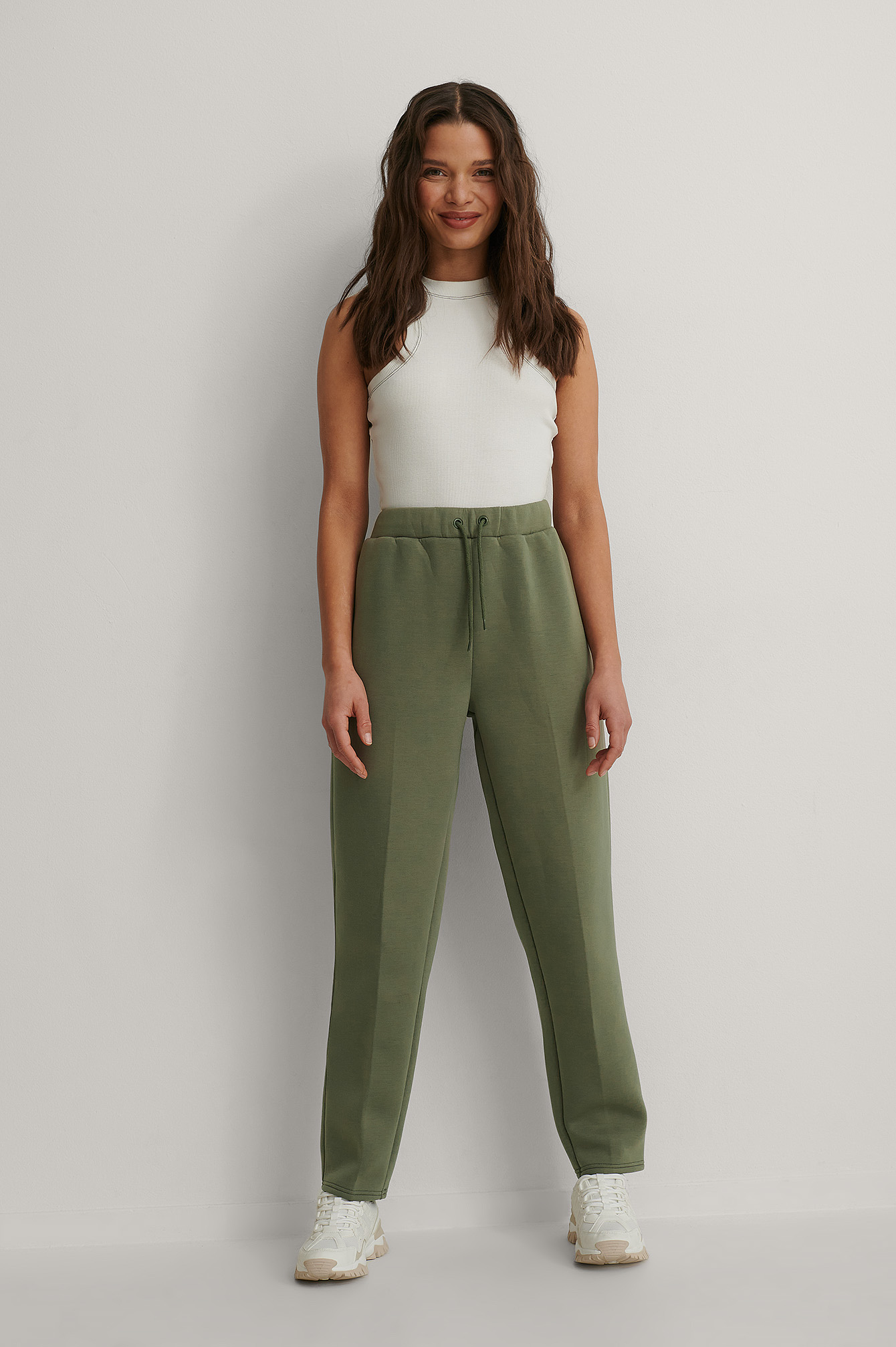 Jogger Suit Pants Green | na-kd.com