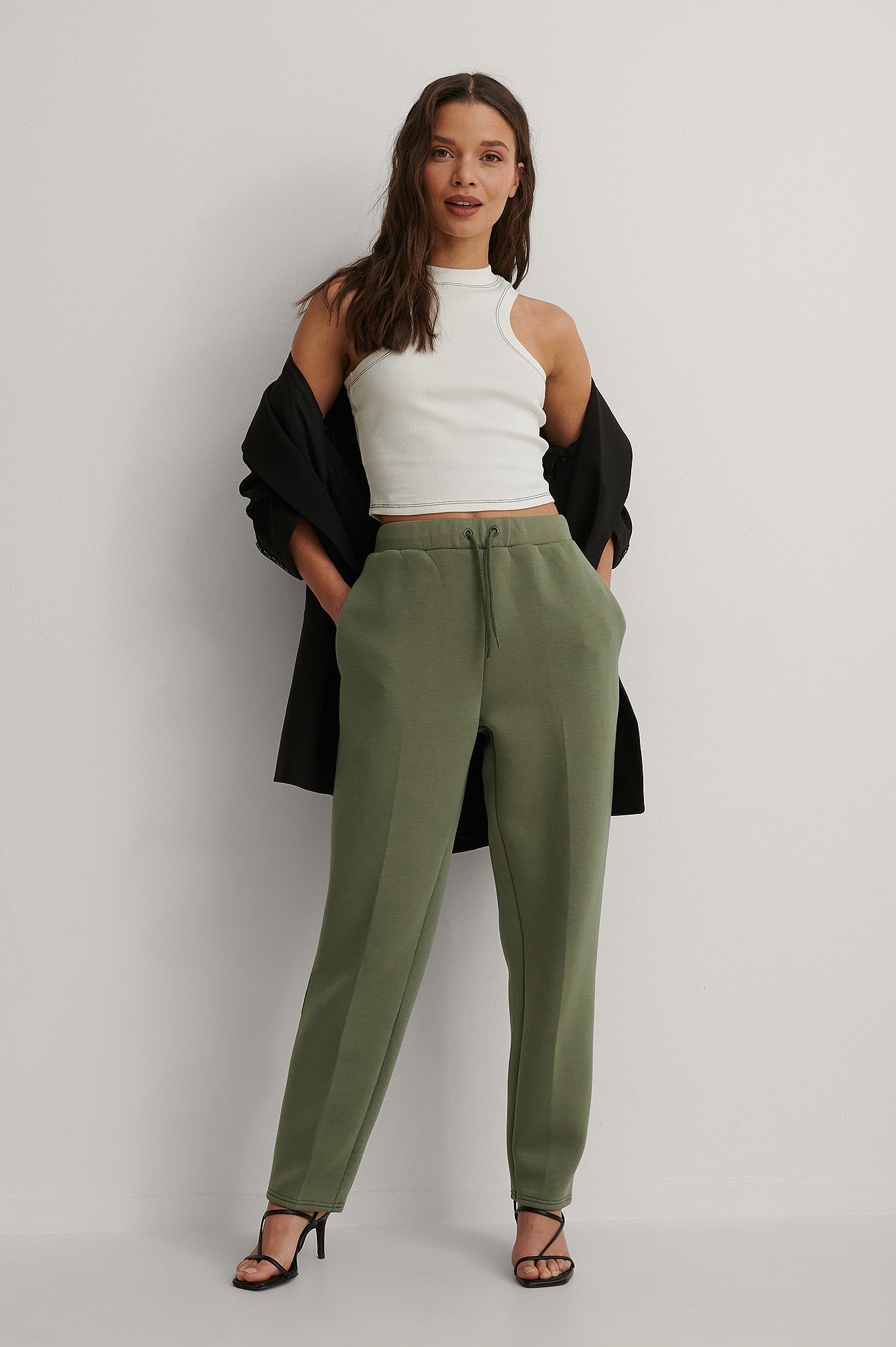Jogger Suit Pants Green | na-kd.com