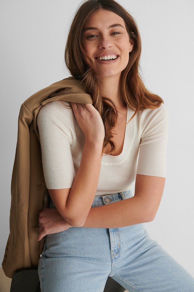 Washable Wool Round Neck Straight Fit Women Jacket
