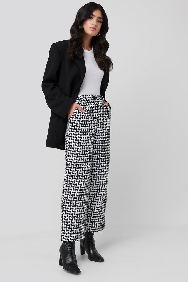 Big Dogtooth Trousers Outfit.
