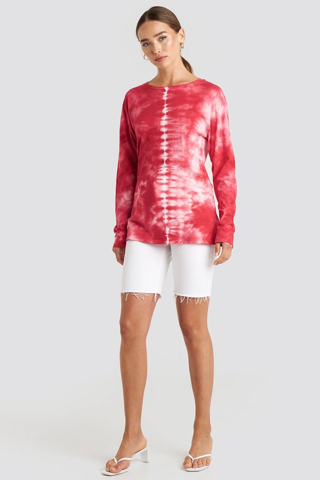 Tie Dye Long Sleeve T-shirt Outfit.