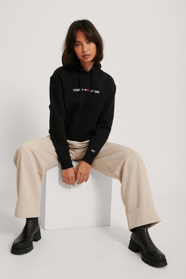 Linear Logo Hoodie Outfit.