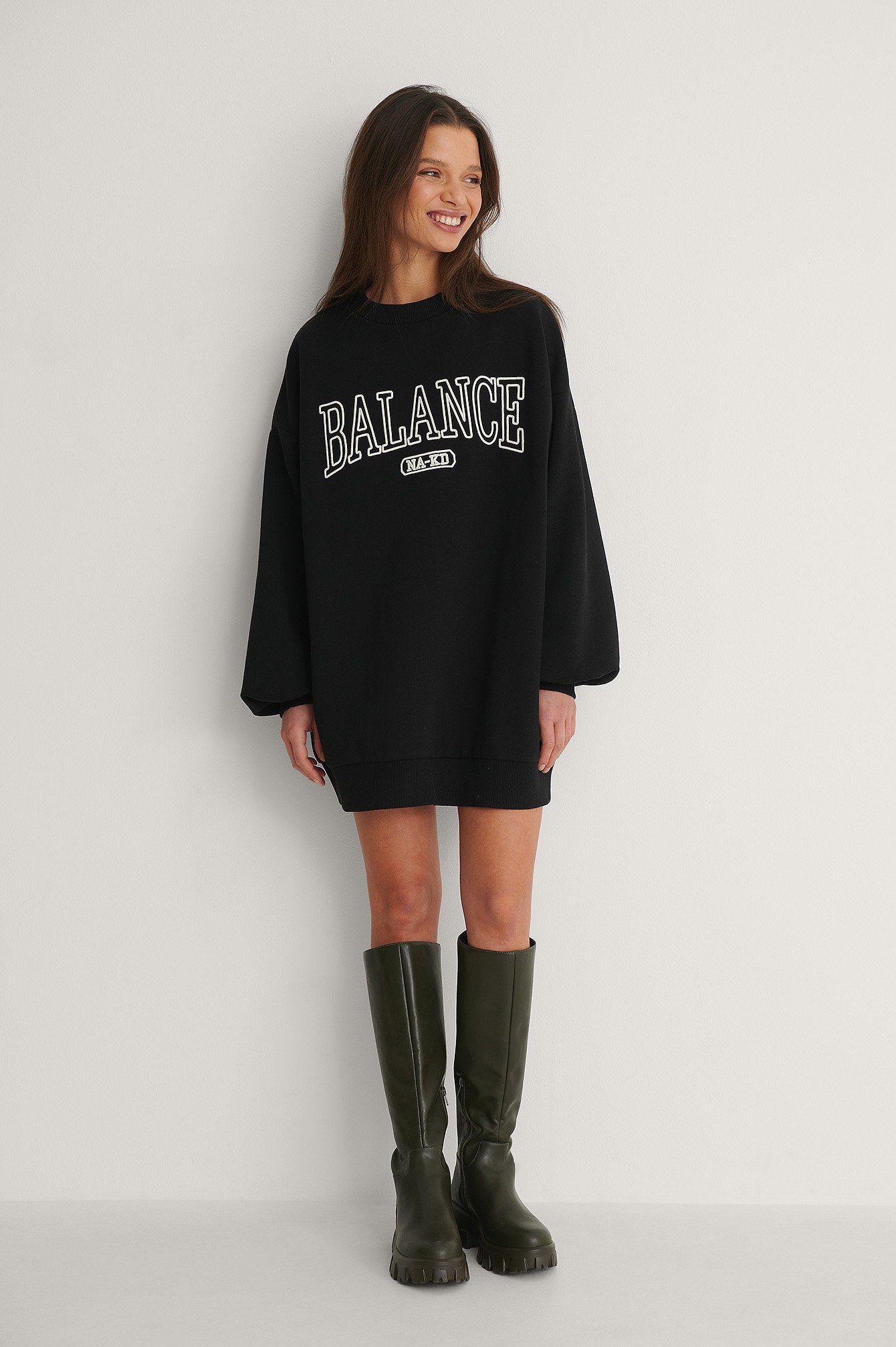 Balance Oversized Sweater Outfit.