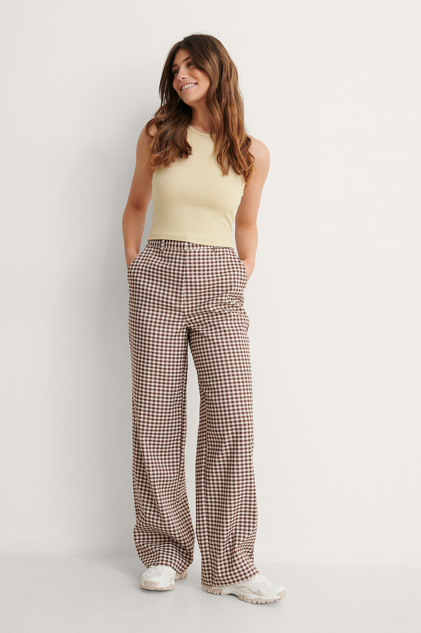 Checked Suit Pants Outfit