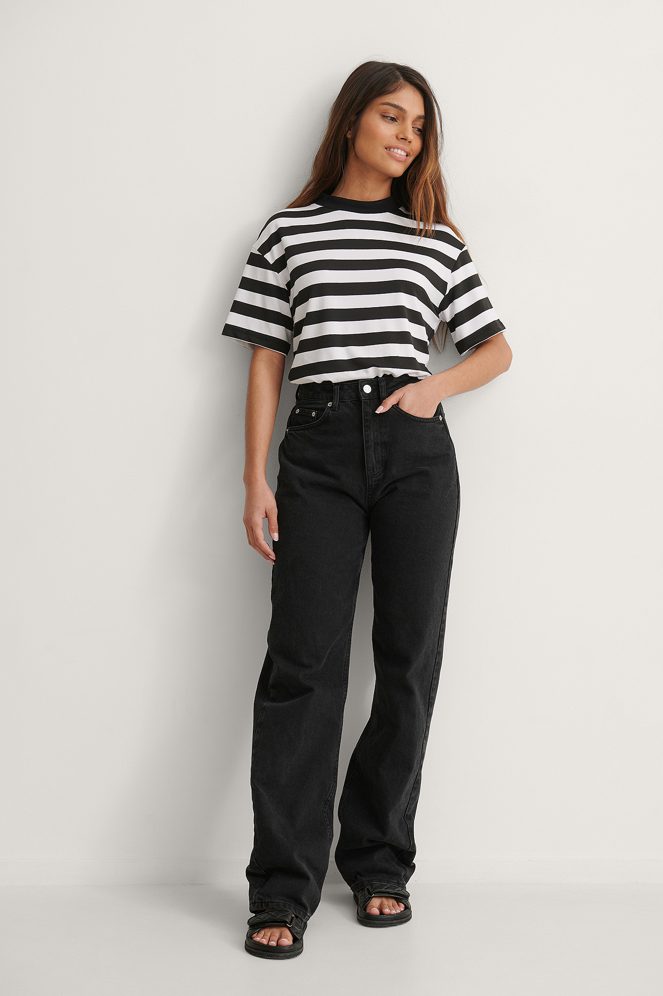 Trendyol Striped Tee Outfit