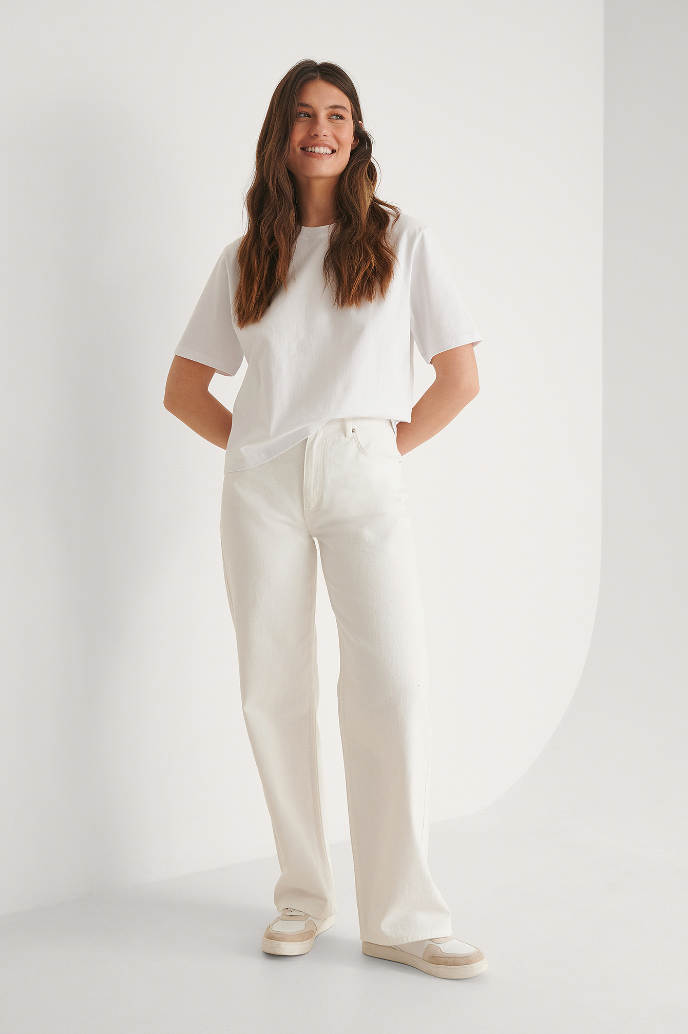 Straight Leg Denim White | na-kd.com