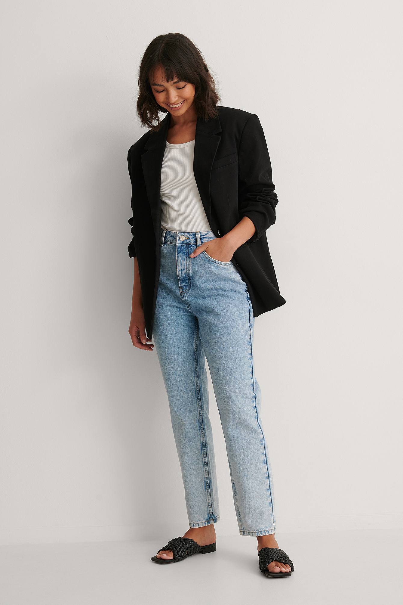 Black blazer top Clearance