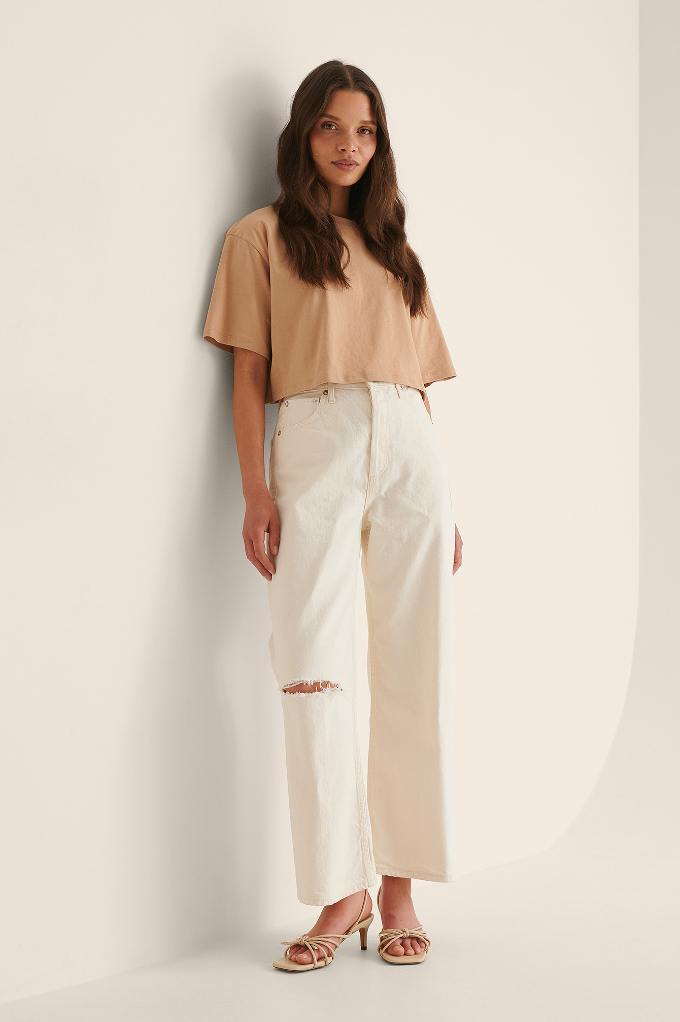 Organic Round Neck Cropped Oversized 