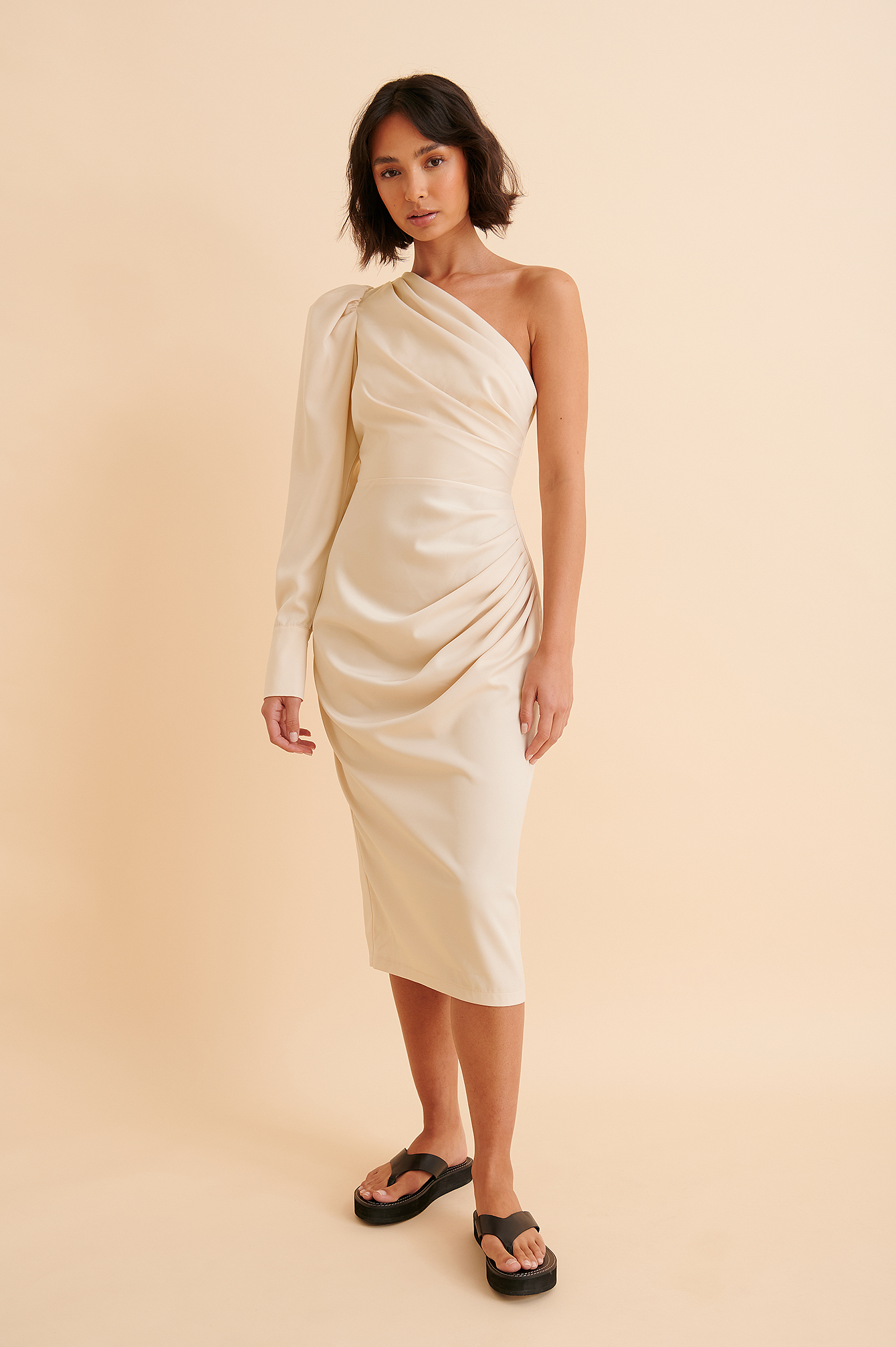 single shoulder dress