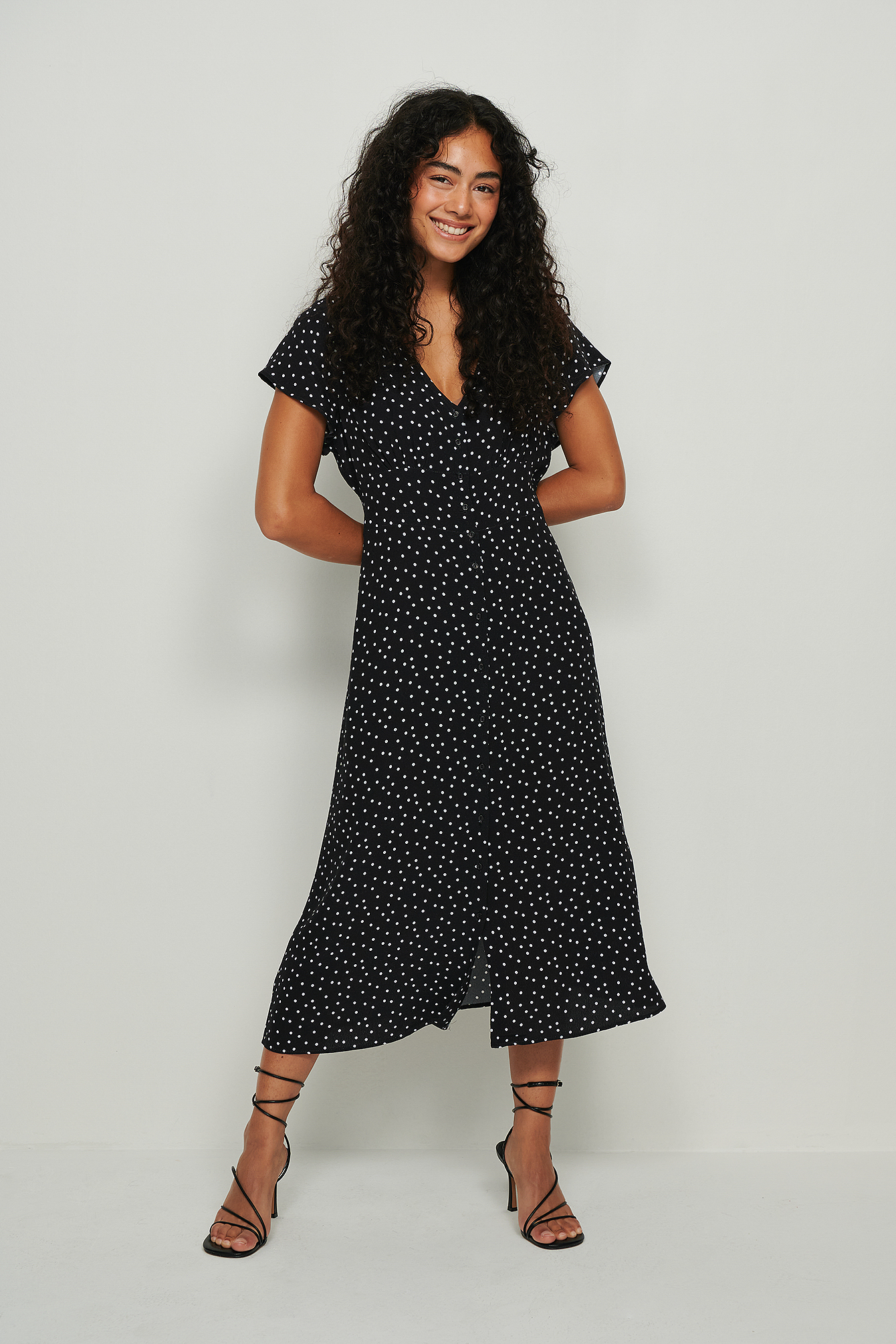 midi buttoned dress