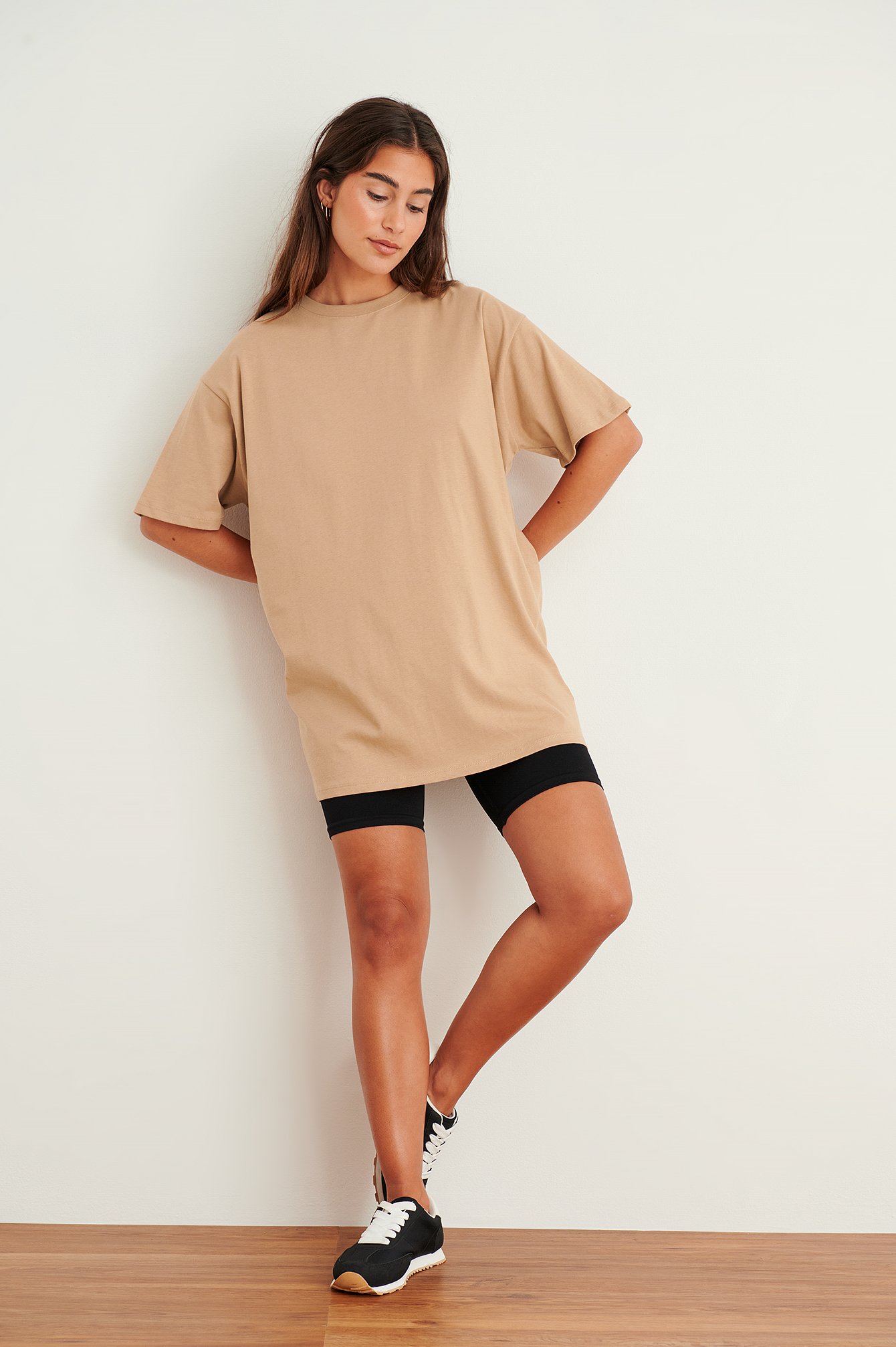 Organic Round Neck Oversized Tee Outfit
