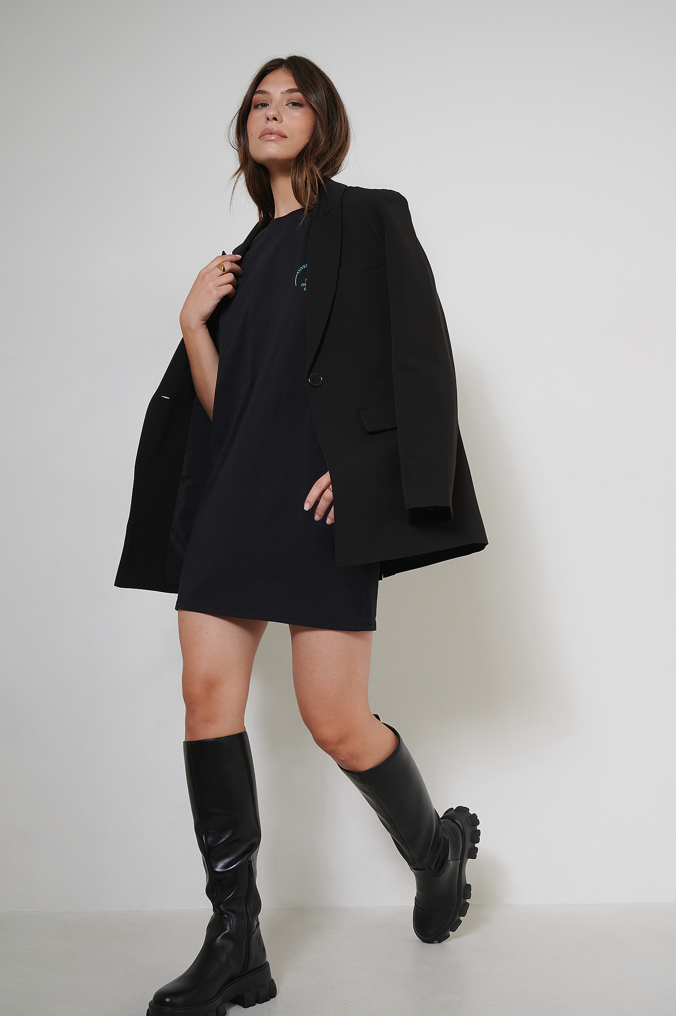 T-shirt Dress Black | na-kd.com