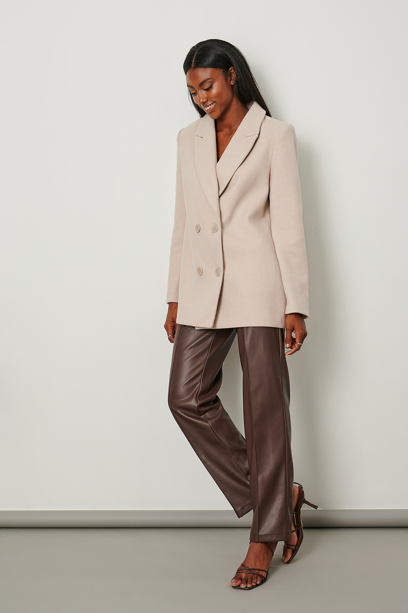 Dam Blazer och Byxor Elegant Polyester Elastan main image 1