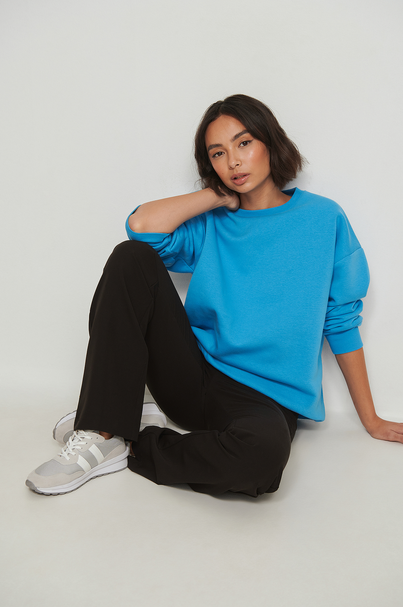 Bright Blue Oversize-Sweatshirt