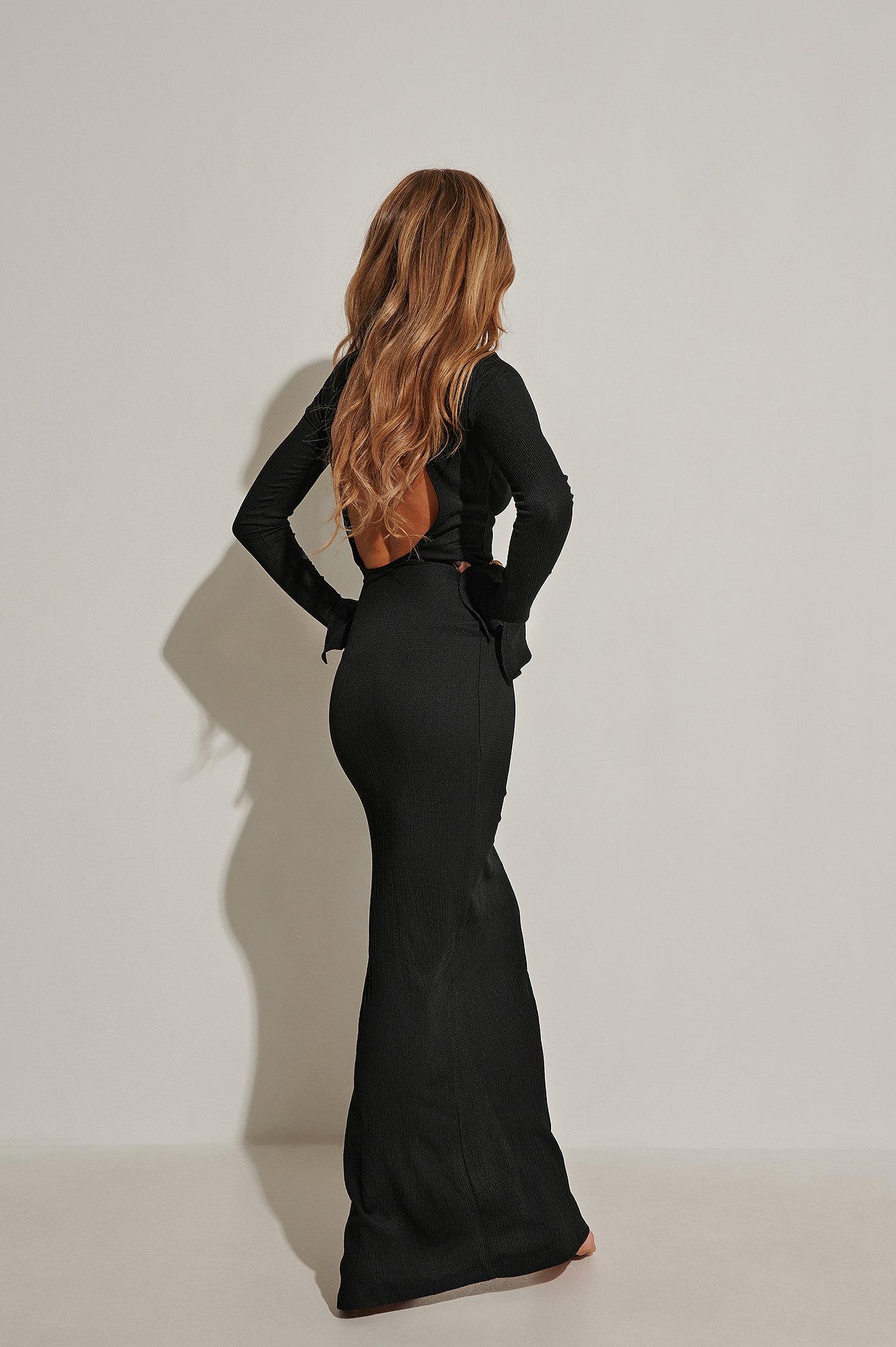 open maxi dress