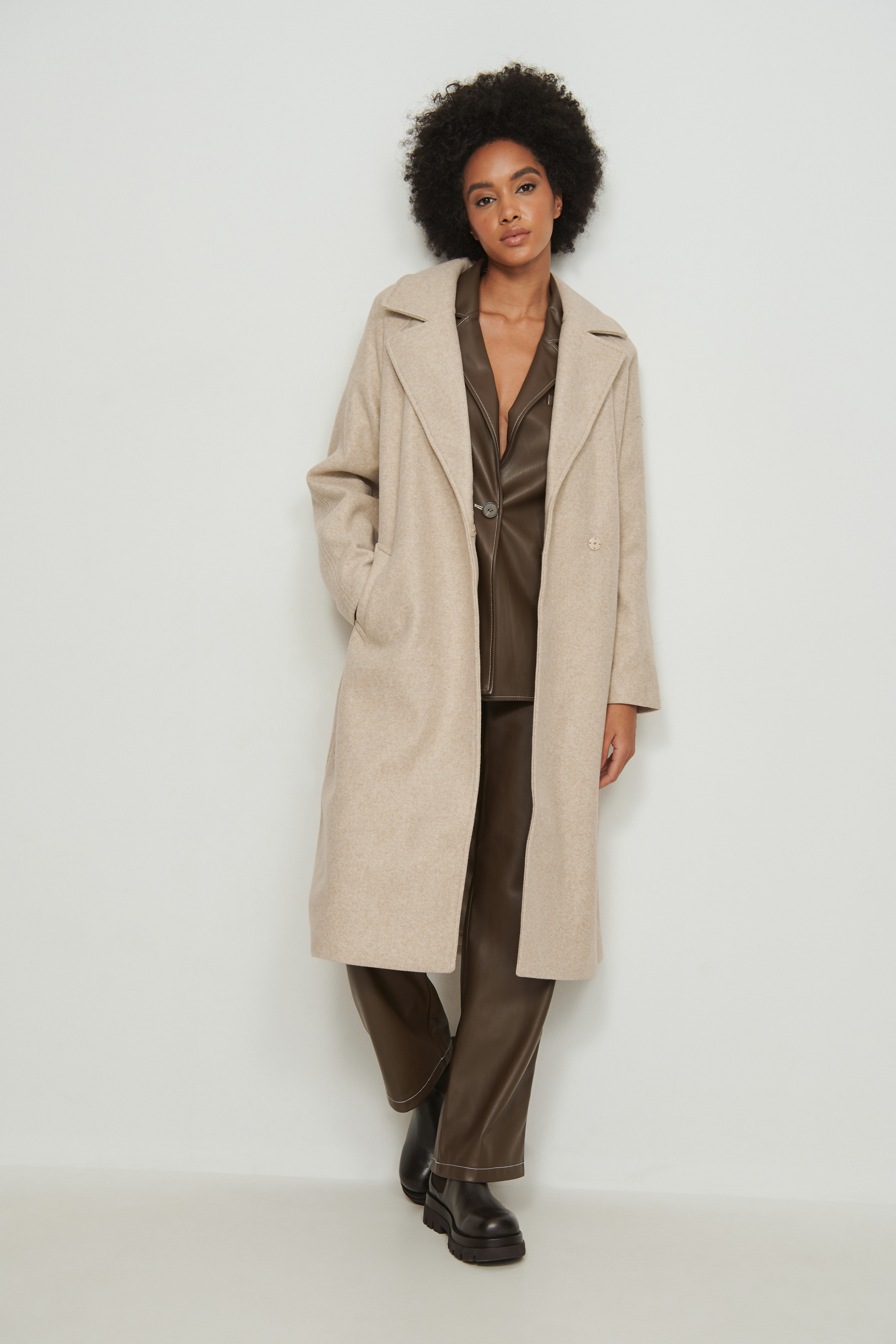 Belted Coat Beige | na-kd.com