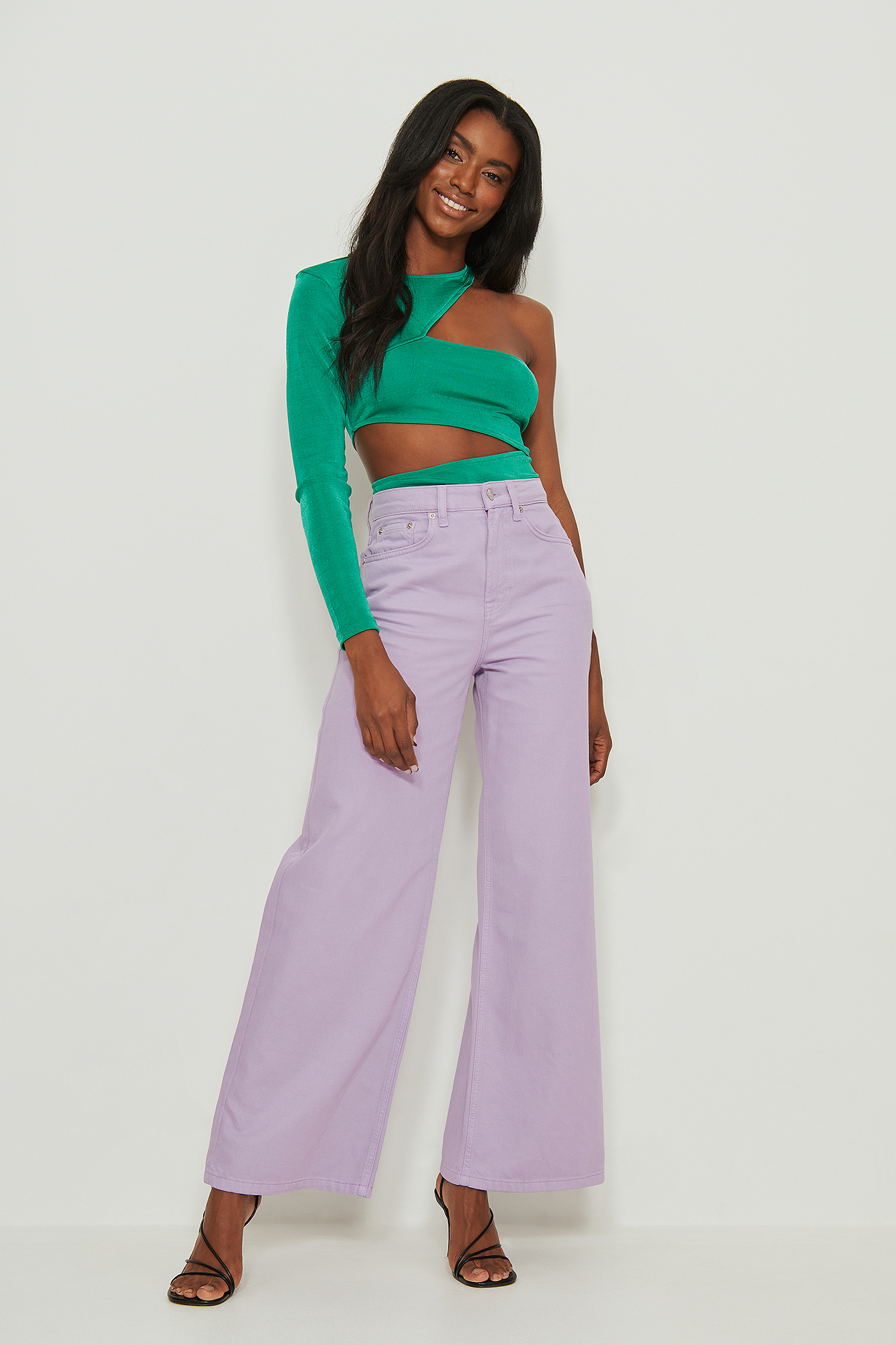 Cut Out Jersey Crop Top Outfit