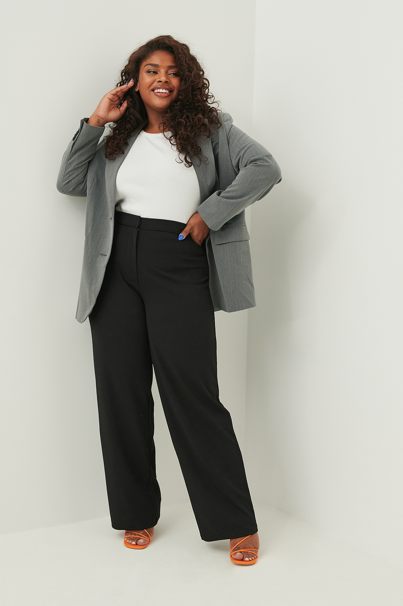 Tapered Jersey Suit Pants Black | na-kd.com